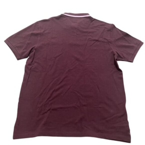 NEW Scotch And Soda Burgundy Cotton Polo Shirt Golf Men’s Size Large NWT‎ - Picture 4 of 12